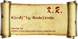 Király Rodelinda névjegykártya